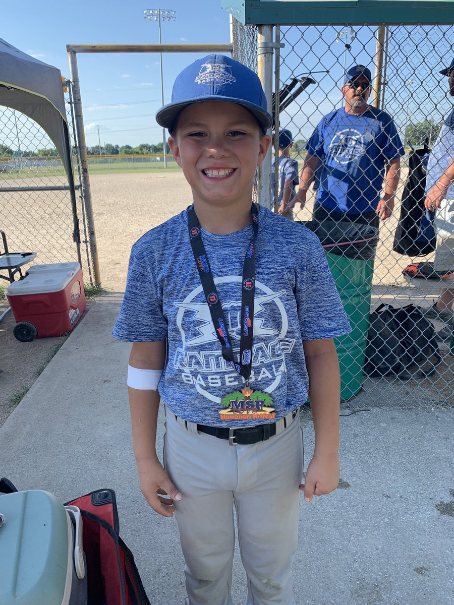 cleveradssd's tweet photo. The Love Medal from the first game goes to Jeremiah Babcock! #Rampagebaseball10A @HawaiianHitfest https://t.co/OUqG05uFae