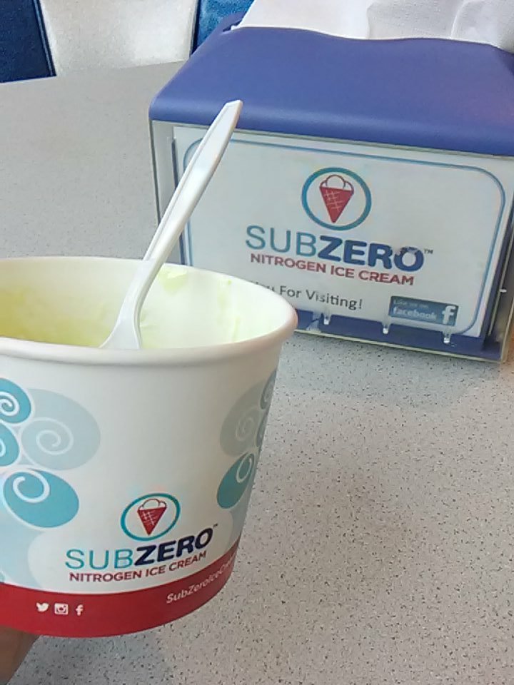 Just had some lime ice cream on Massachusetts avenue at <a href="/SubZeroNc/">SubZeroIceCreamNC</a> in #Indy

Pretty cool.