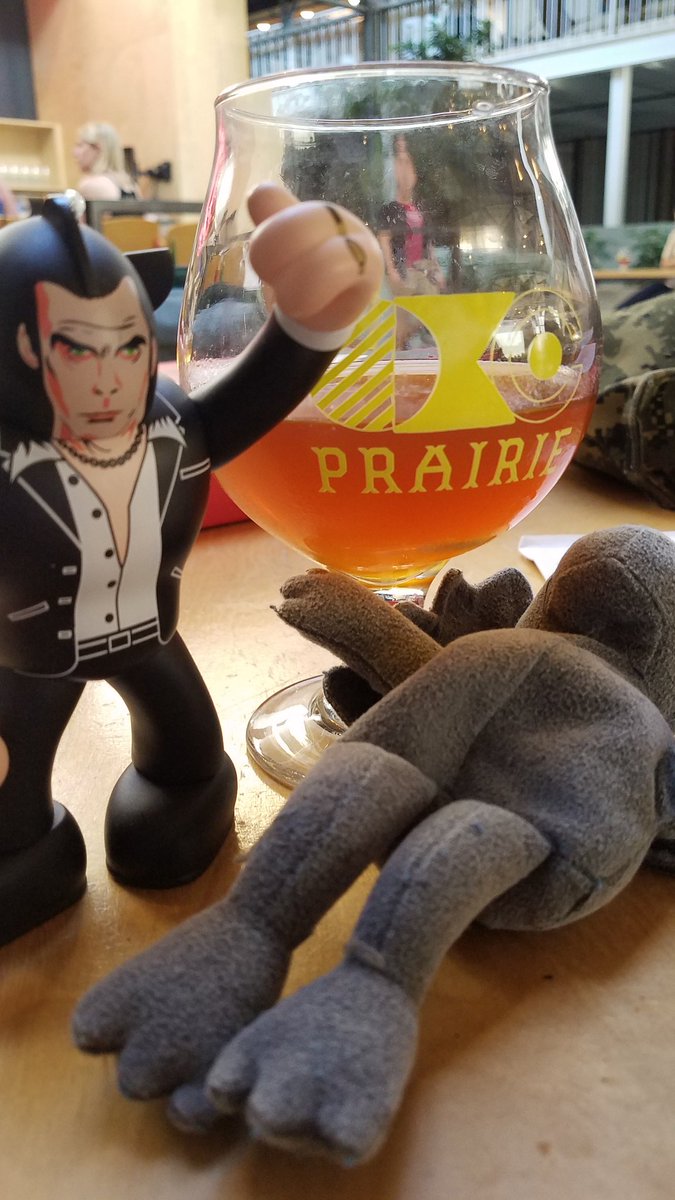 LNickcave's tweet photo. Kettle Sour for the win... and yes @beer_gar is kicking back enjoying the awesomeness...@JRKitech is here as well. ..#weaponizedfunk at #prairieokc @prairieales https://t.co/OyMEgkLM9c