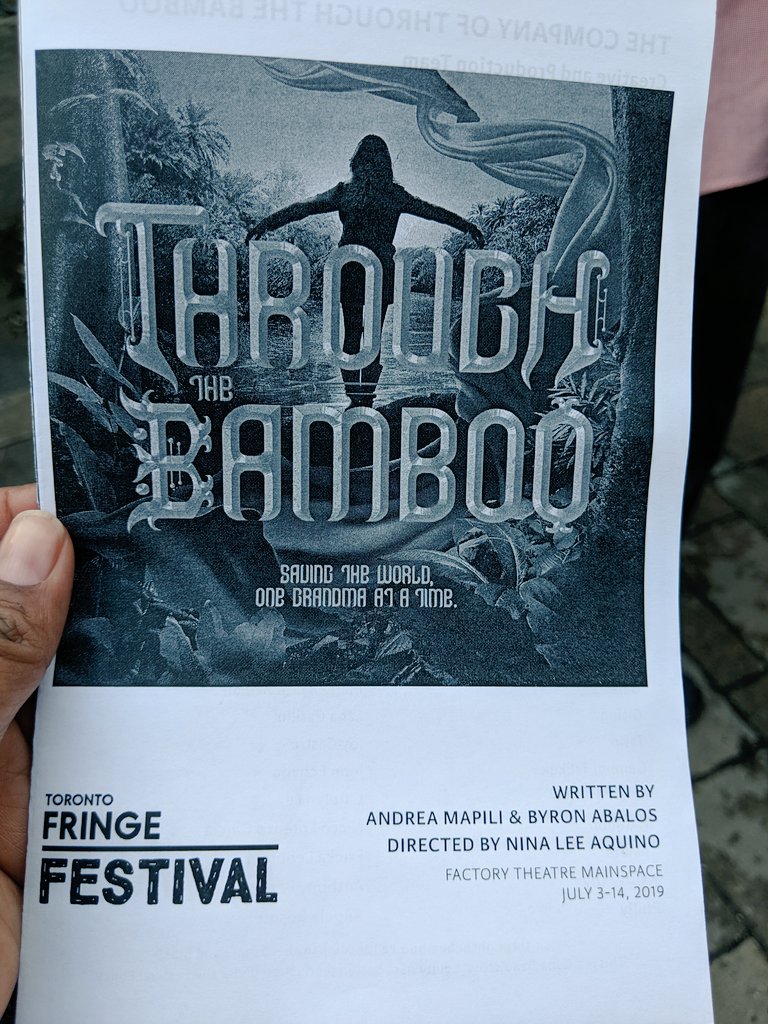 HyeMusings's tweet photo. Today's 2nd show was @ThroughBamboo @factorytheatre - another sold out show... sniff sniff... #FilipinxFringe #FringeTO #theaTO https://t.co/LhHGRXRO5F