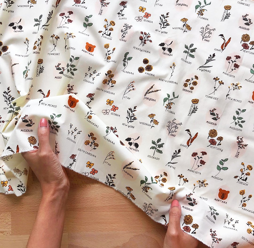 ArtGalleryFab's tweet photo. If you live in the U.S., which state are you from!? Comment below and maybe you’ll find a new sewing neighbor! ✂️❤️

Fabric Featured: “Roadside Wildflowers” print by Bonnie Christine.

#AGFTheOpenRoad #fabriclove #fabricstash #fabric #artgalleryfabrics https://t.co/FEScjjWw5I