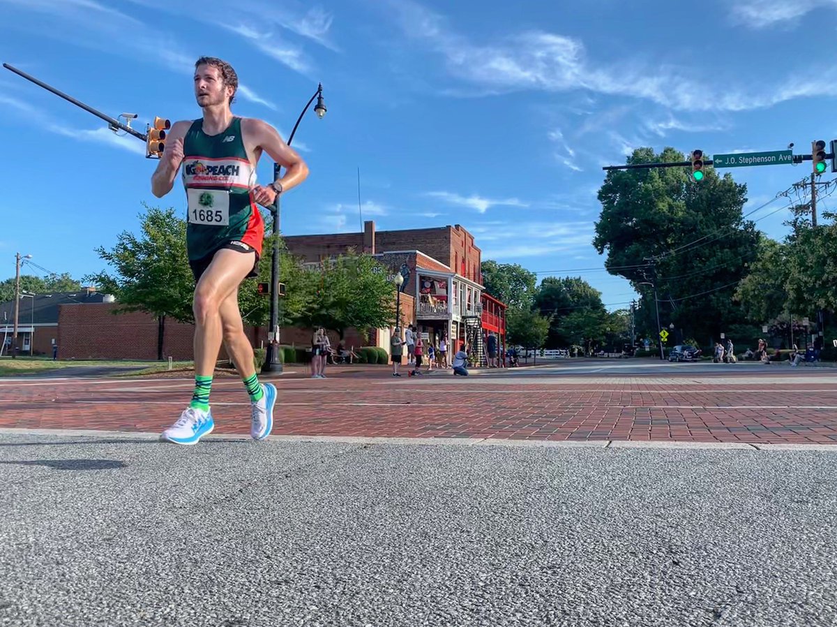 JCampy90's tweet photo. Some of my favorite photos I was able to snag at the start and finish lines of the Sports Fanatic 5k in Kennesaw this morning @HOKAONEONE @KennesawState17 @kennesawstate #KSU #Scrappy #GoOwls #HOKA #TimeToFly #5K #Kennesaw #GA #SummerTime #RunFree https://t.co/hFWX41nEaI