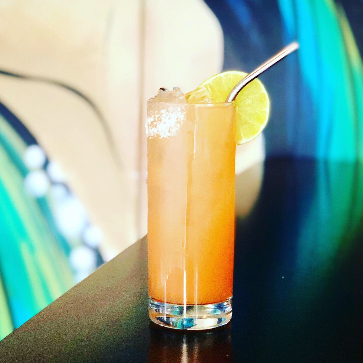 FooDogRVA's tweet photo. Our new GREYHOUND GUARDIAN cocktail special will have you in top shape for a Saturday night out in #RVA! A cross between a salty dog and a Paloma with a name inspired by the history of the Foo Dog, a guardian gargoyle. Come get this refreshing summer cocktail while it lasts! https://t.co/P1RMjaFbx1