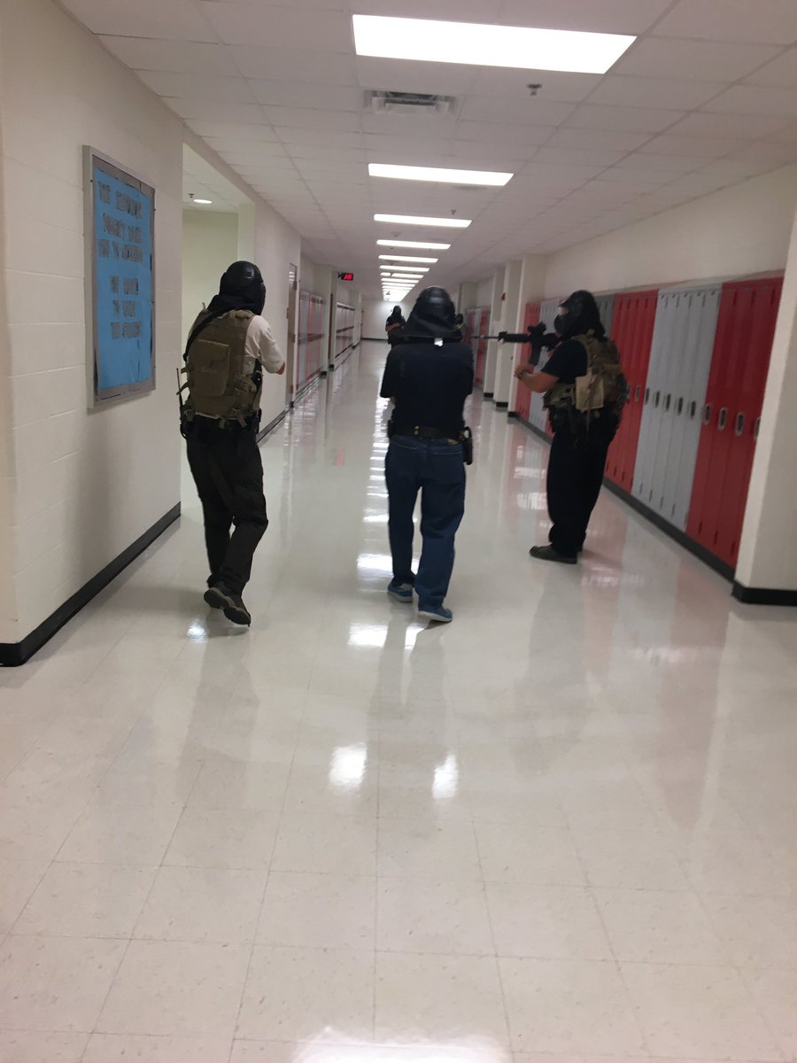 BoilerCindy's tweet photo. Multi-agency active shooter training today confirms that Southeastern Indiana takes school safety seriously! https://t.co/KyXoiDPtIK