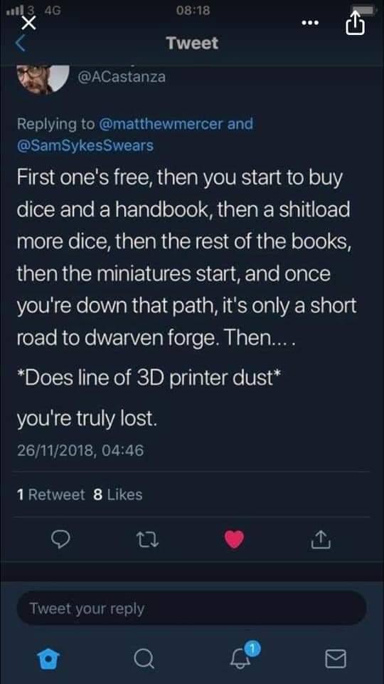 I keep resisting the “mini’s” route with D&amp;D. But, oh how it beckons me...🔮🧙‍♂️
#DND