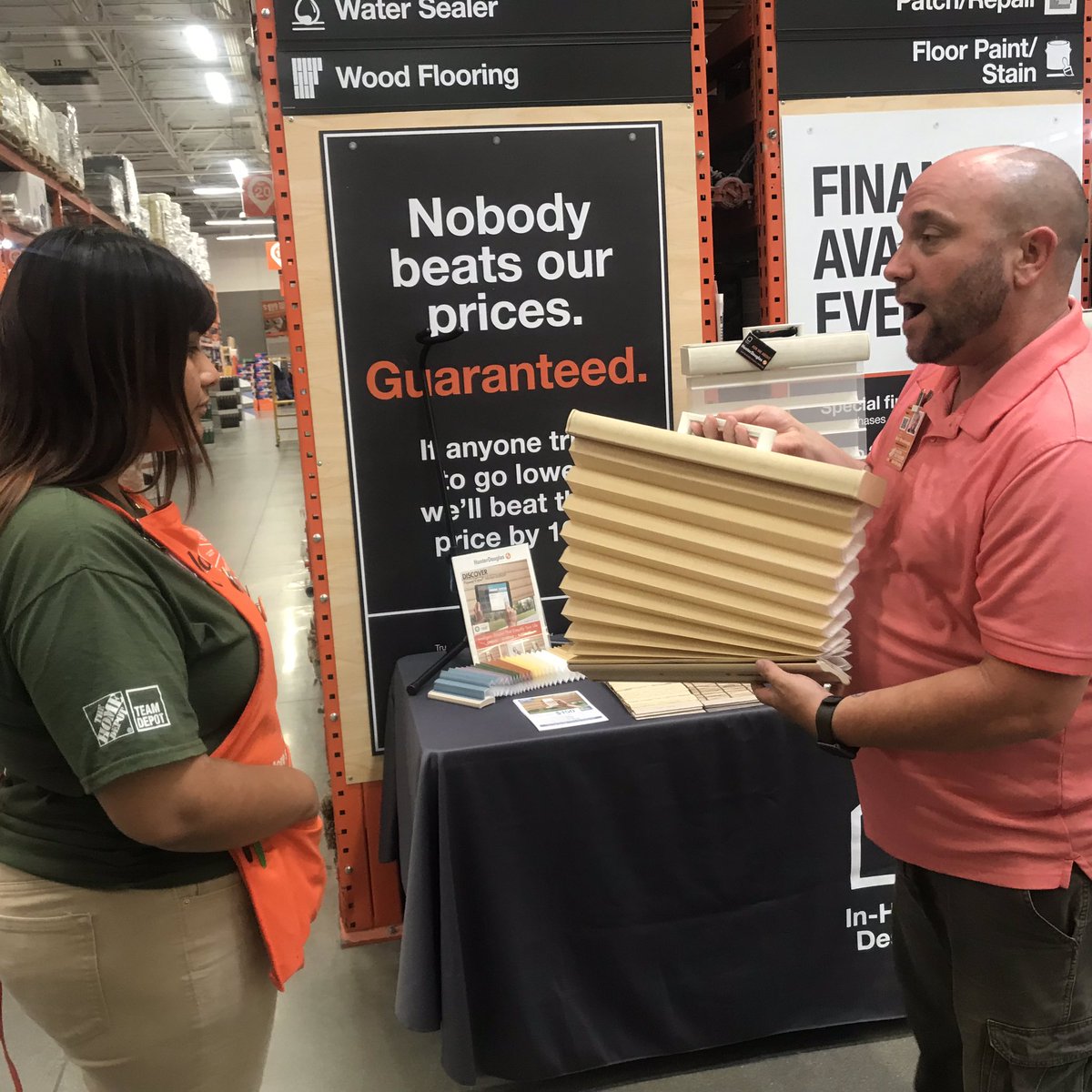 DepotSpecialty's tweet photo. Thanks Eric and Hunter Douglas for coming out to help with leads and doing some PK training in between. #educateforsuccess #windowcoverings @HunterDouglas @HomeDepot @1005asds_ @PaulKellyTHD #team1005 #1005specialty https://t.co/3p69ea7Ynh
