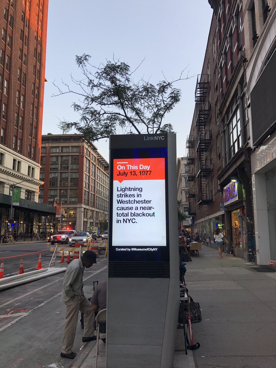 NYC has mastered the art of irony (photo taken about 20 blocks south of the #Blackout)