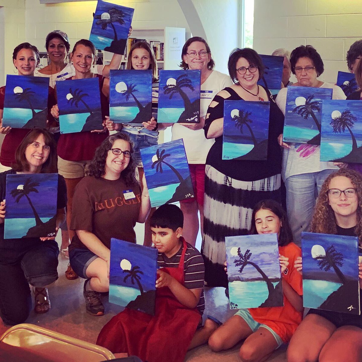 SingWithShades's tweet photo. Great time painting with Wendy today. Super fundraiser! Thanks everyone for coming out!! ❤️🎶💈 https://t.co/ar7j84NmPR