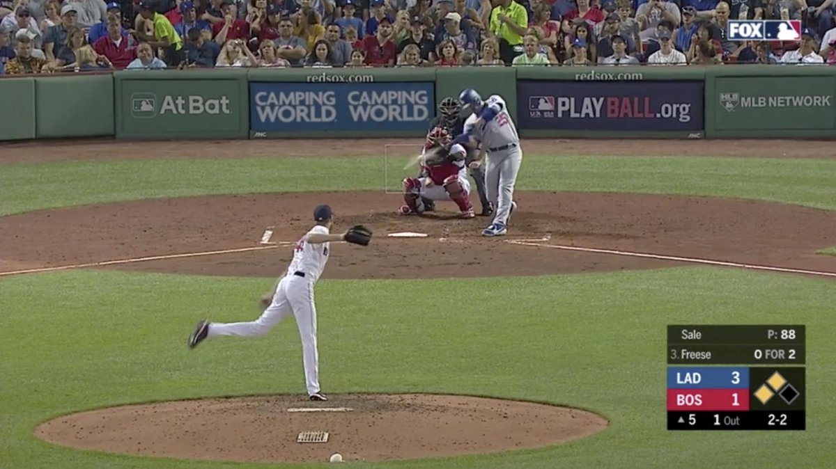 truebluela's tweet photo. It's now 5-1 #Dodgers from a 2-run RBI double from David Freese!
Oh how I've missed the RBI #FreeseFrame. https://t.co/Q98T6V3tYO