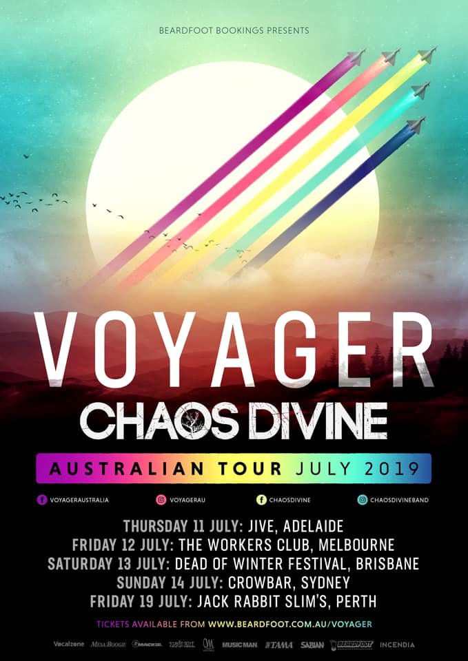 TONIGHT | Voyager ⁠ ⁠ @voyagerau & @chaosdivineband combine powers in what will be an unforgettable performance tonight! The Perth pairing have linked up to bring us true prog metal, with @reliqaband as support.⁠ ⁠ SUNDAY 14 JULY⁠ 6PM | $20 on the door⁠ CROWBAR SYDNEY 18+