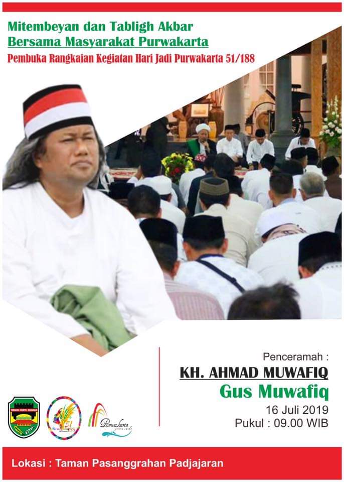 Bagea Milangkala Purwakarta 

Pembuka Rangkaian Hari Jadi Purwakarta ke -188 dan Kabupaten Purwakarta ke - 51

Mitembeyan dan Tabligh Akbar Bersama Masyarakat Purwakarta