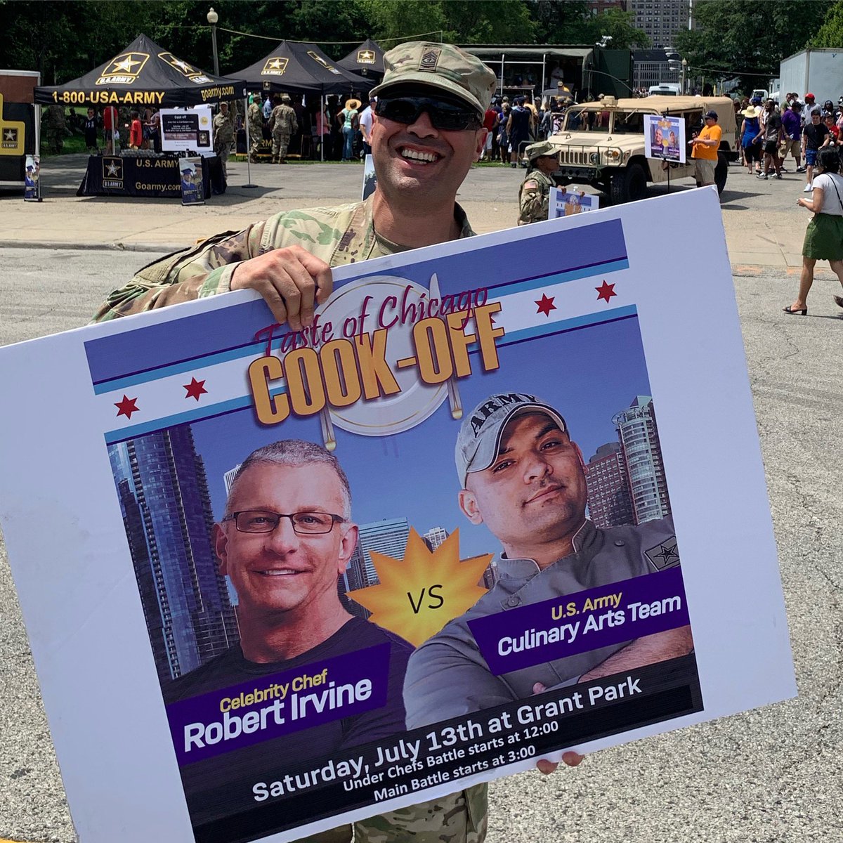 #tasteofchicago #armyteamchicago