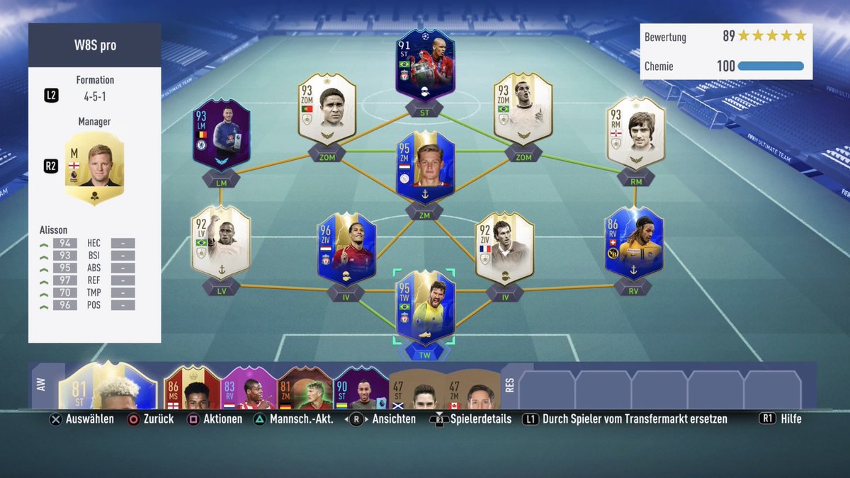 #SheeshTeam Hey yaya, ich habe noch 700k. Alles ist untrade ausser alisson und fabinho. Ich danke schon im voraus für die verbesserung. Grüsse aus der schönen Schwiiiiizzz🇨🇭 #PS4share ingame spiele ich 4-3-3(3)