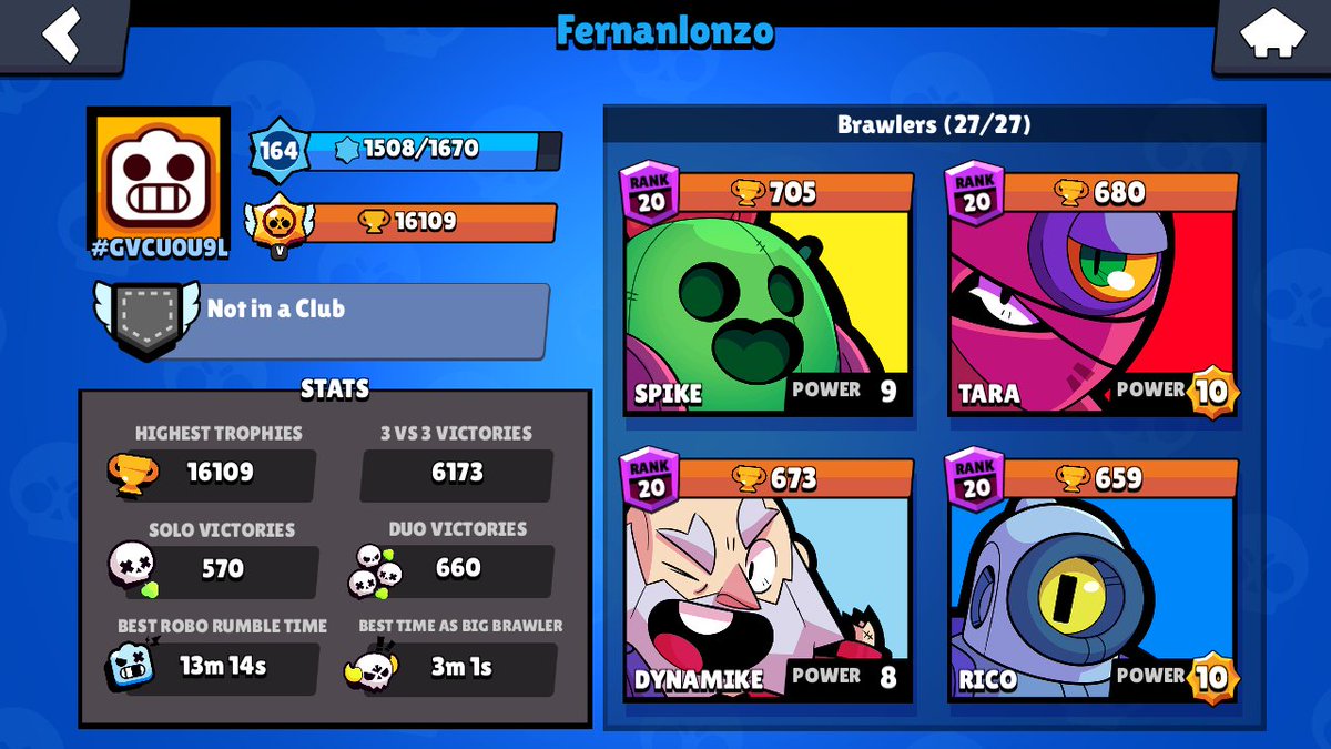 FernanlonZo_16's tweet photo. Luego de un gran tiempo por @TeamPulpoGG y @Mayas_RageSp equipos que me ayudaron en mi crecimiento como jugador, paso a ser FA y escuchar propuestas! 
<3

✅Experiencia en equipos
✅+ 16100 🏆
✅Amplio dominio de Brawlers
✅ Experiencia como Capitán 

❗ MD abierto para ofertas. https://t.co/C1hafVabut