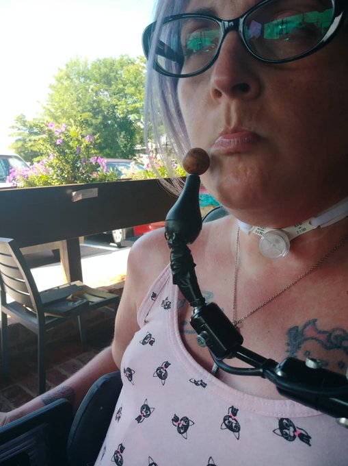 The almost broken joystick to my wheelchair broke off as soon as we got to the meetup today but luckily<a href="/tag/community"class="tags"><span>#community</span></a><a href="/tag/kink"class="tags"><span>#kink</span></a><a href="/tag/electricaltape"class="tags"><span>#electricaltape</span></a><a href="/tag/alwaysbeprepared"class="tags"><span>#alwaysbeprepared</span></a>