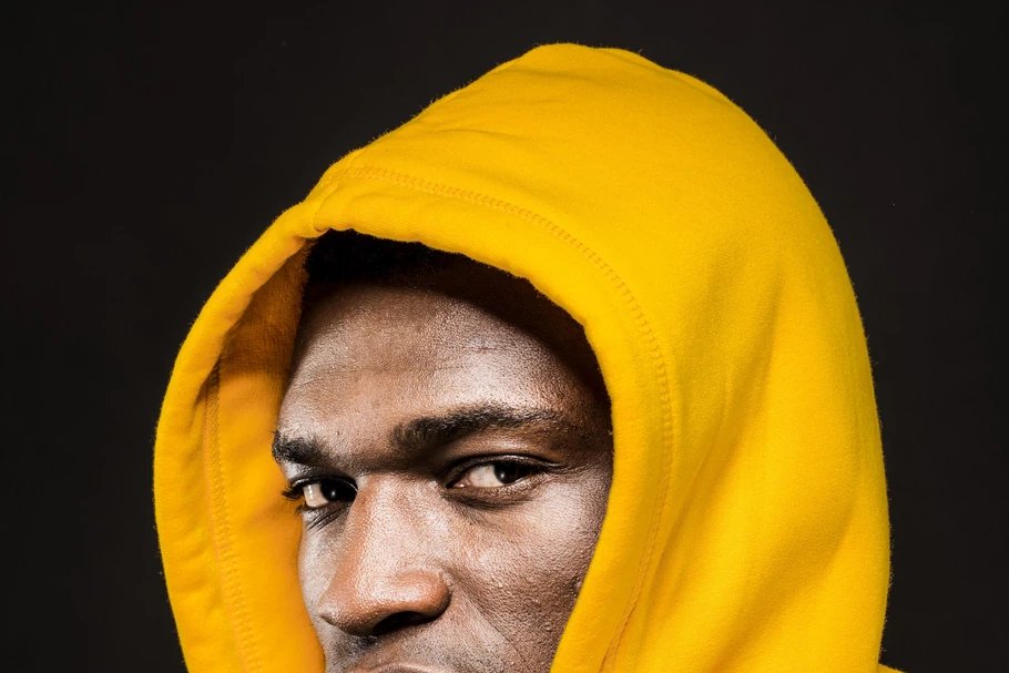 Florian_Vienna's tweet photo. BOKSER Izuagbe Ugonoh ´´#yellow´´ #sparingpartner Władimira Kliczki, #IzuUgonoh Polski🇵🇱wojownik wagi ciężkiej / Fot. Marek Szczepański #Newsweek https://t.co/jVyv09PAZ8