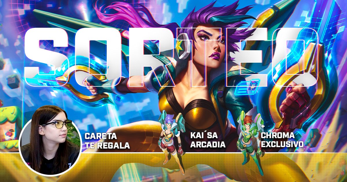 SORTEO 

Campeon Kai'sa + Skin + Chroma

Para participar solo deben

* Seguirme
* Darle like a la publicación
* Retwittear la imagen

#LeaguePartner / <a href="/lollatam/">League of Legends LATAM</a>

Que la suerte siempre esté de su lado 🍀