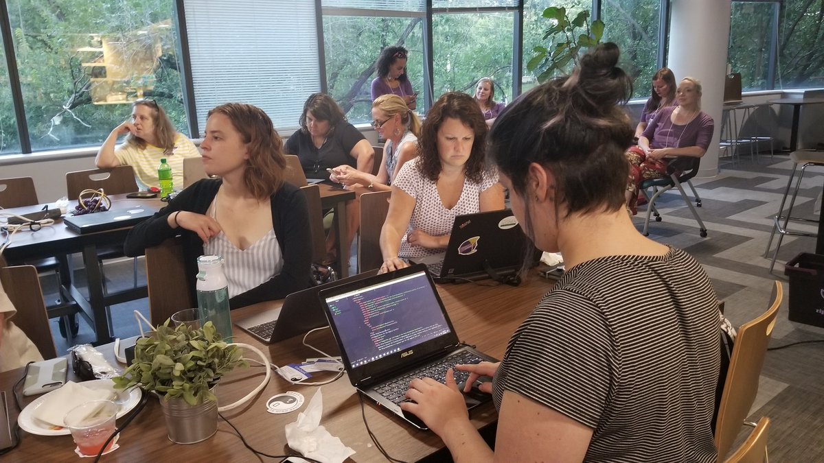 CodeCocktailsKC's tweet photo. Tonight was fun! We enjoyed learning some HTML and Front-End Architecture tonight at @VeriShip thanks you all for coming out!
#KCWiT #KCTech #KCevents #LadyDevs #CodingCocktails https://t.co/ZPv11FDTDL