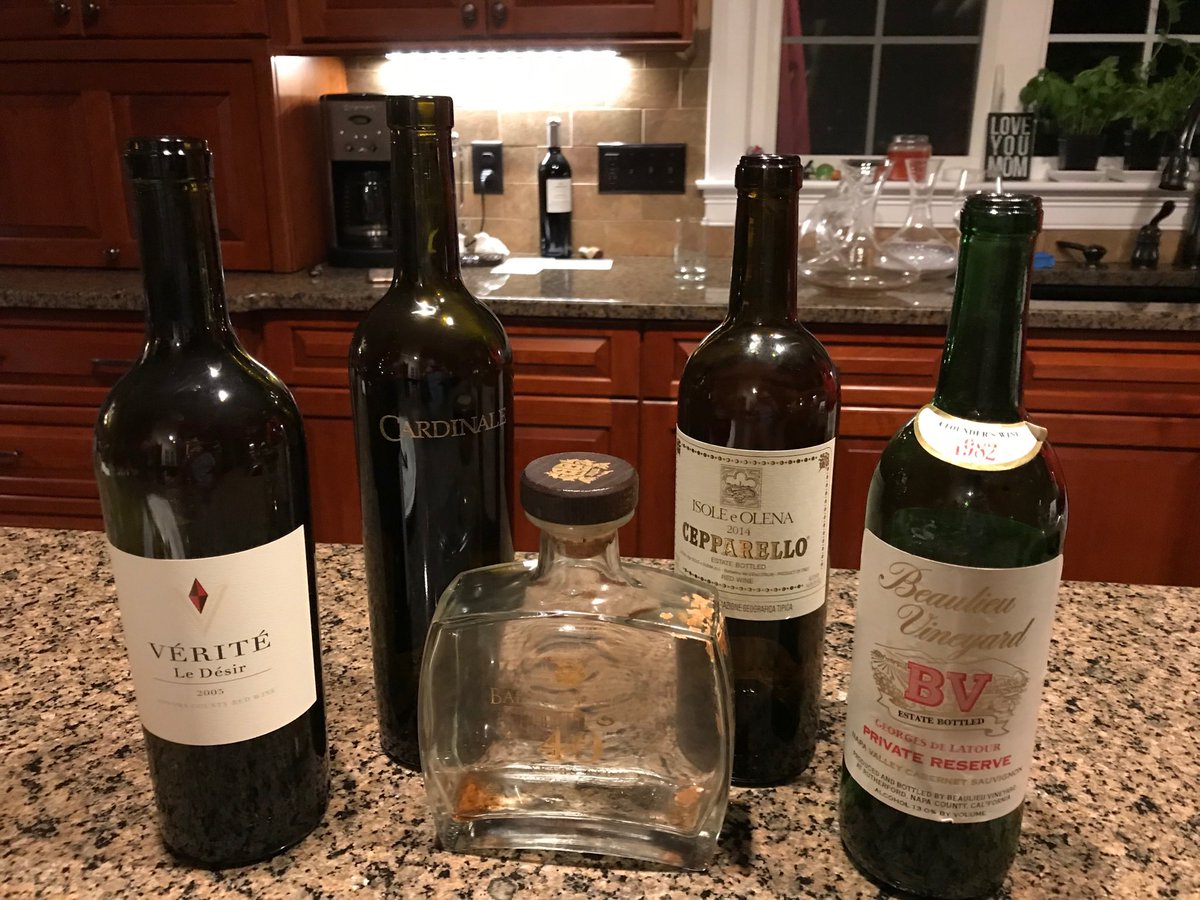 WineOhMy's tweet photo. ⁦@CardinaleWinery⁩ ⁦@verite_wines⁩  ⁦@heydb⁩ Not a bad night in Whitinsville MA with the Wickstrom boys. Saluti. https://t.co/7YNjn0LraY