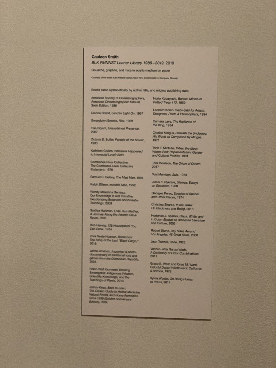 rebeccamchung's tweet image. #cauleensmith, “Black Feminist Loaner Library,” 32 painted book covers, from “We Already Have We Need,” #massmoca #sharp19 #holdspace massmoca.org/event/cauleen-…