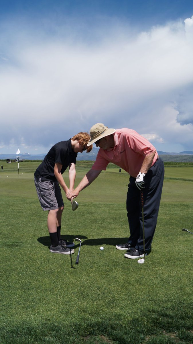 Mountain top teaching at the Dave Pelz Scoring Game School in Vail, CO. What a place for some golf!