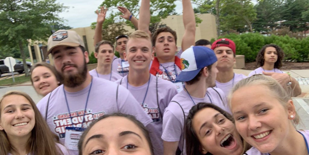 RIIL_sports's tweet photo. Tyler Dusty (red backpack) was one of 6 Lincoln High student-athletes who attended #NESLC2019: "My experience was amazing. The energy the facilitators showed along w/ the overall excitement everyone had really created a positive environment for everyone to thrive and learn in." https://t.co/ca8wfYNmp0