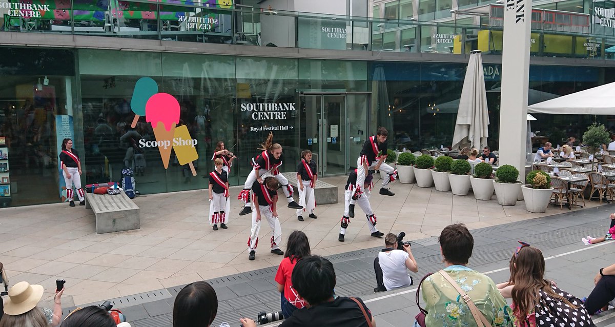 We're dancing around the <a href="/southbankcentre/">Southbank Centre</a> today as part of <a href="/TheEFDSS/">EFDSS</a> contingent for #UDance2019! #morrisdancing
#southbank