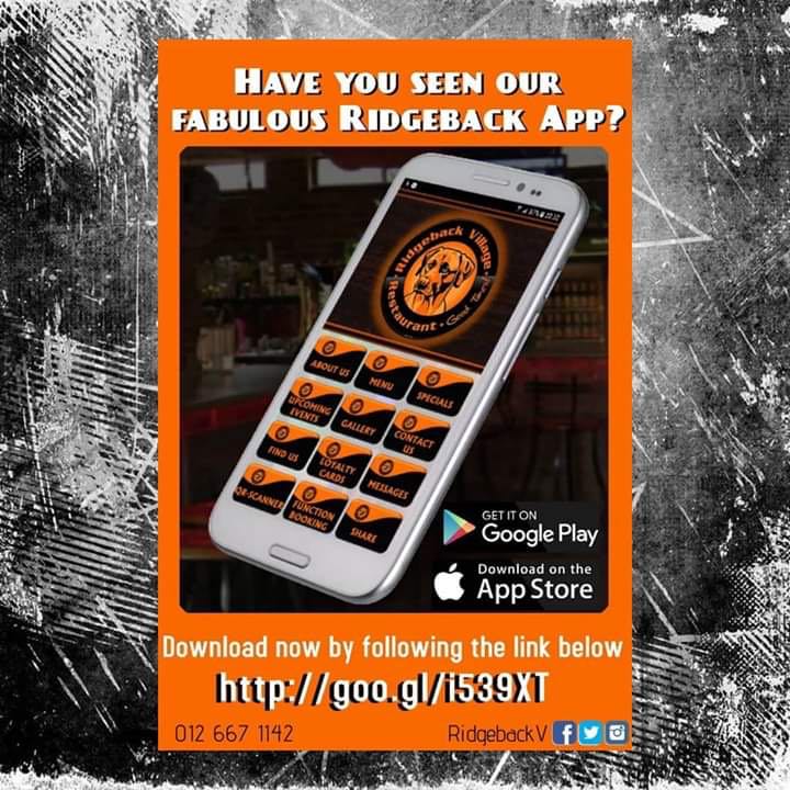 RidgebackV's tweet image. Have you got our App yet???

Available for IOS or Android