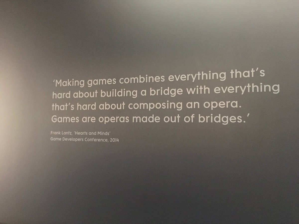 nanciepancy's tweet photo. Blown away at the V&A video-game #exhibition in Dundee. Video games are more than just 'stimulants for kids'. They cut a hole in the fabric of everything we know, allow us to interact in ways we never thought possible, and can be platforms for social change. Go see it #videogames https://t.co/sy6OV4uuIU