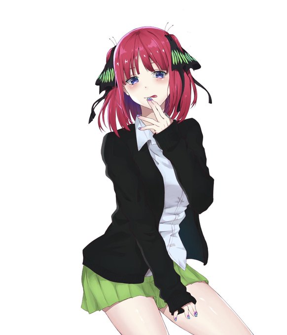 ライトさんがTwitterに投稿した中野二乃(五等分の花嫁)のイラスト。