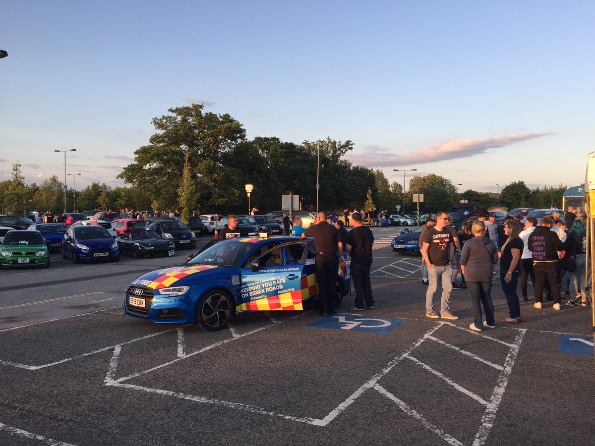 ECFRS_RoadWater's tweet photo. @EssexFireCar teams last night spent the evening engaging with #modifiedcarclubs in #Chelmsford #essex . Using our @Group1Audi #audiS3 and #VirtualReality we were able to #engage and #educate drivers on the #concequences of poor driving @SaferEssexRoads @EssexPFCC @ECFRS https://t.co/xdtkoA1ApA