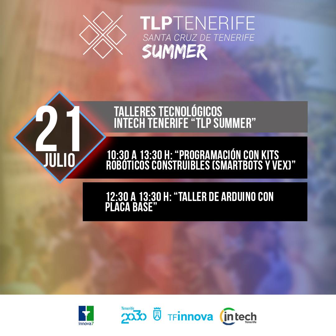 Buenos días teleperos!!
Empezamos el último día de #TLP2019 con otra mañana de talleres tecnológicos #TLPkids.
🔸 10:30 a 13:30 h
🔹 12:30 a 13:30 h
Esto va llegando a su fin pero aún nos queda un día por delante, así que a disfrutarlo!
#Felizdomingo
#Tenerife2030 #INtechTenerife