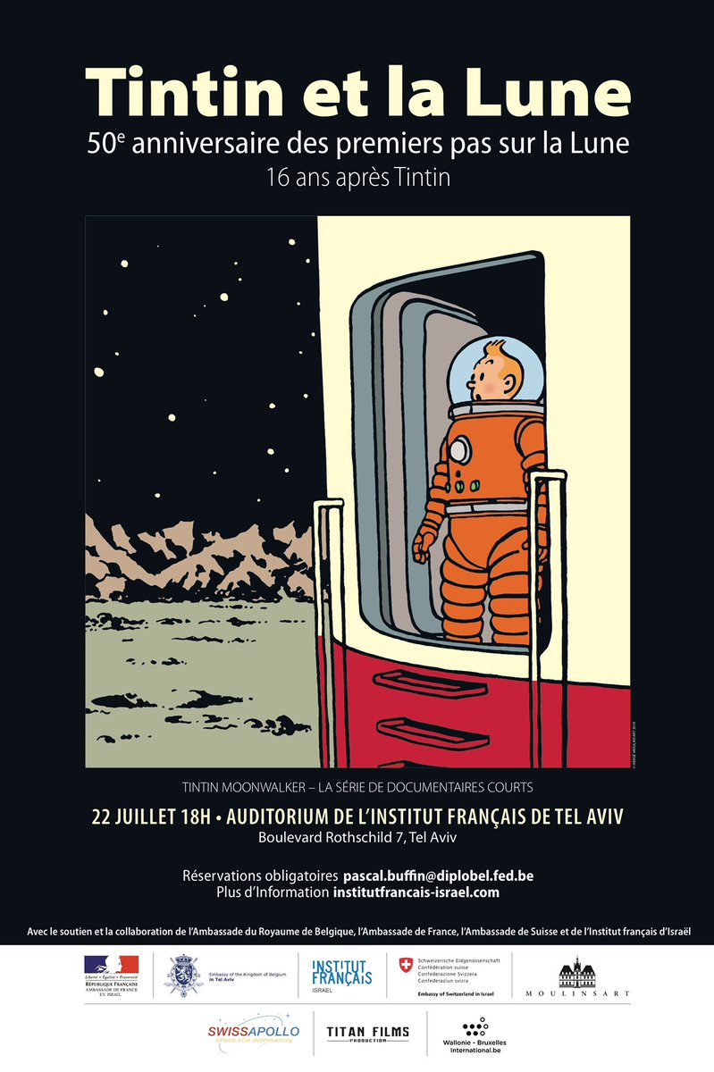 Tintin's tweet photo. Preview video of Tintin Moonwalker a series of short documentary films with Charles Duke , Bertrand Piccard, Dominique Maricq and Lukas Viglietti. https://t.co/b826J7i1BT https://t.co/7mmsvZHnef
