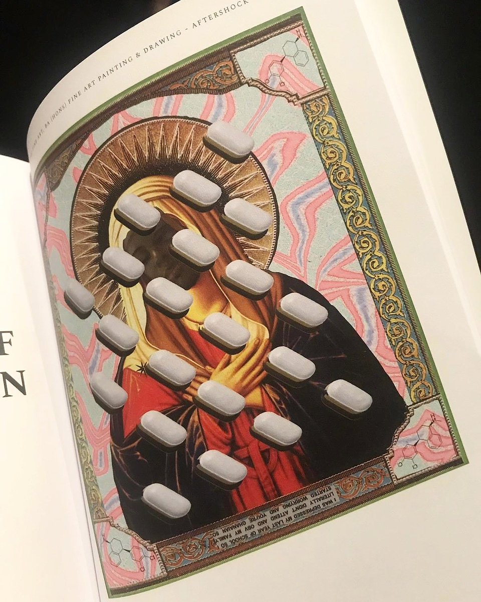 Northamptonbafa's tweet photo. 3rd Year Fine Art Student Ro Derry's work representing Northampton inside this years Free Range exhibition catalogue. #fineart #creative #contemporaryart #mentalhealthawareness @FreeRangeShows @UniNorthants https://t.co/ioOEMHhn0J