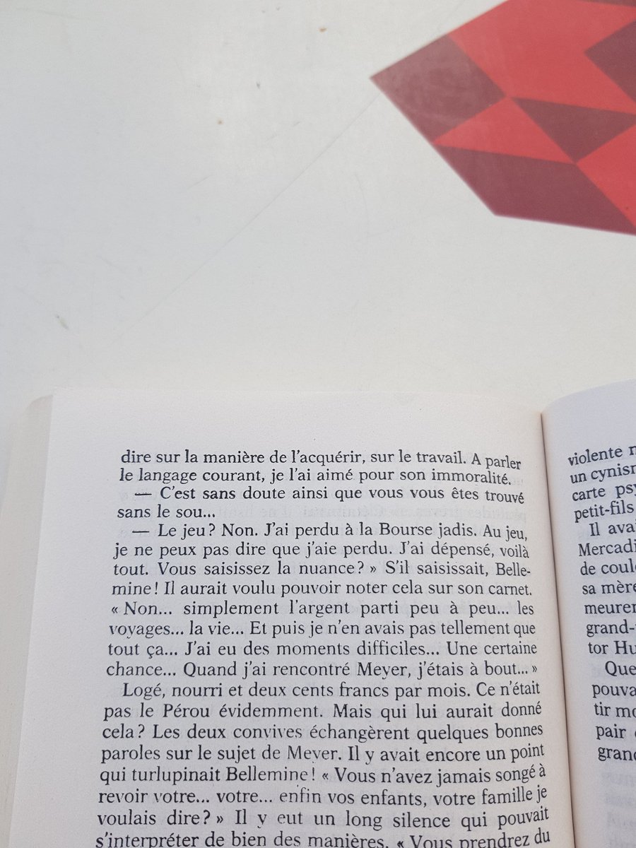 L'un des personnages principaux des "Voyageurs de l'impériale" d'Aragon, sur le travail et l'argent :