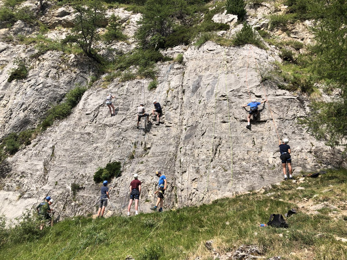 MytonAlps's tweet photo. Hard at work rock climbing this morning. @ElementalUK https://t.co/srwlglaNav
