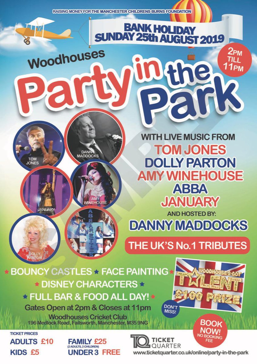 CBFManchester's tweet photo. Book Party in the Park on 25 August 2019 at  https://t.co/UX7W7U2McZ and support us https://t.co/Gtbggld17F