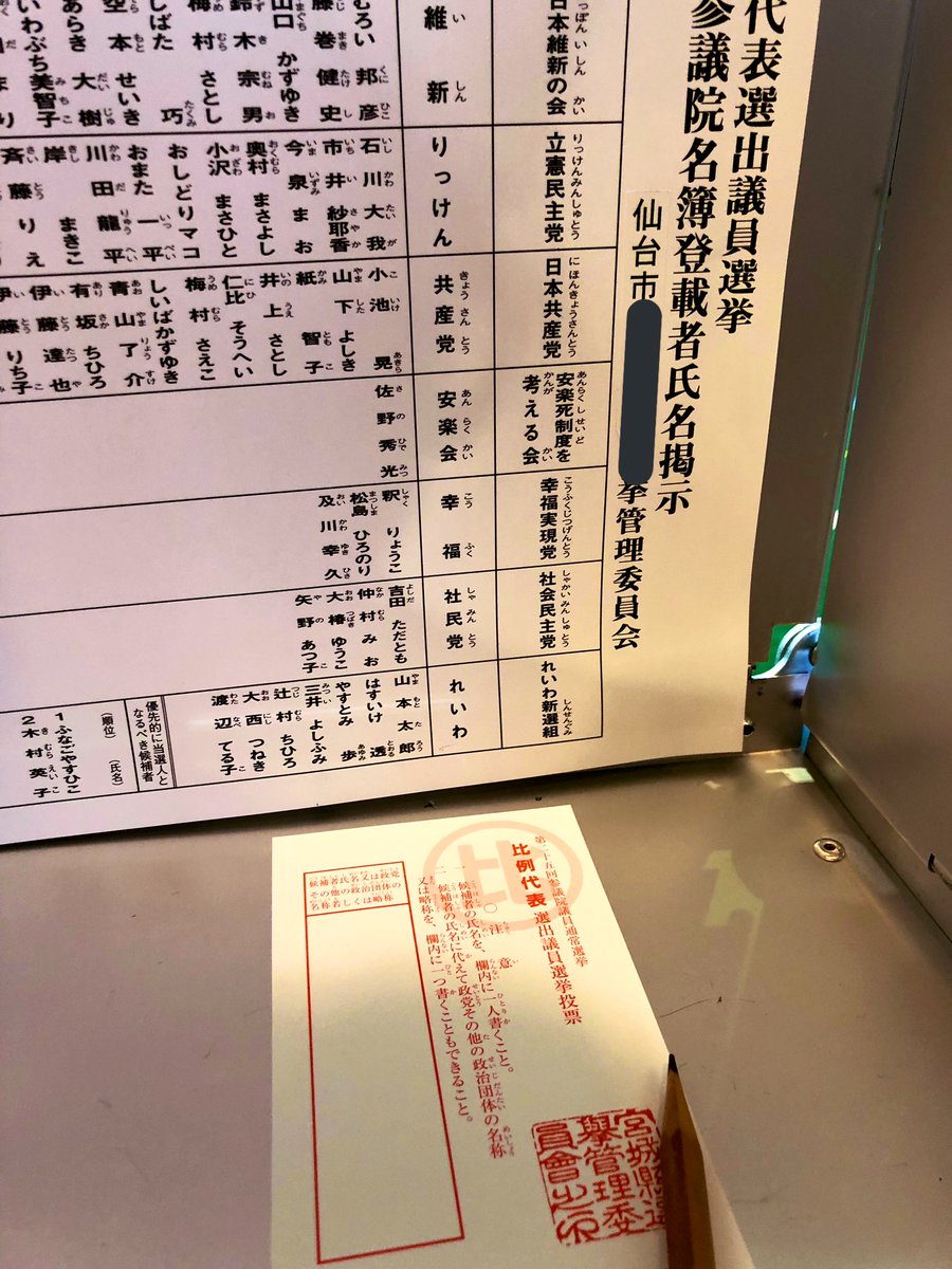 Erika On Twitter 私なんかじゃ変えられない だから投票してきたよ 入場券紛失しても投票できるんだよ知ってた 諦めないでー ８時までだよ 全員投票