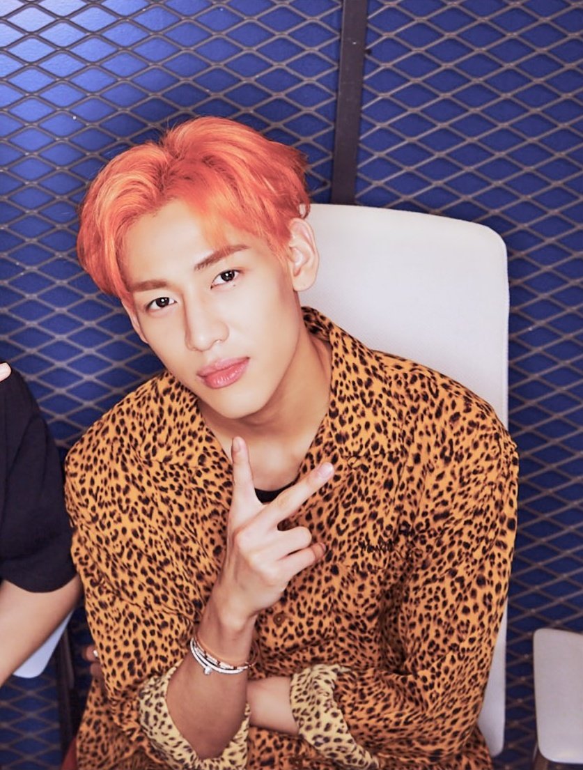 GOT7 ベンベン パッチ 190721] Bambam on GOT2DAY 2019 •MARK GONZALES - M/G Leopard Shirt