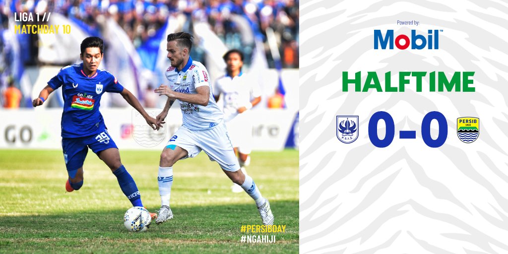 45+3' Tak ada gol tercipta di paruh pertama.

COME ON, SIB! Maksimalkan babak kedua! 🐯👍

#PERSIBday
#PERSIBlive