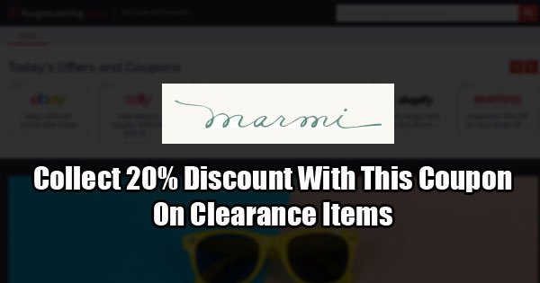 marmi shoes coupon