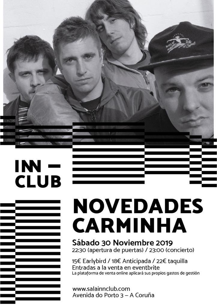 masgalicia's tweet image. Llegan @novcarminha al #Innclub el próximo 30 de noviembre !! verbena!!!