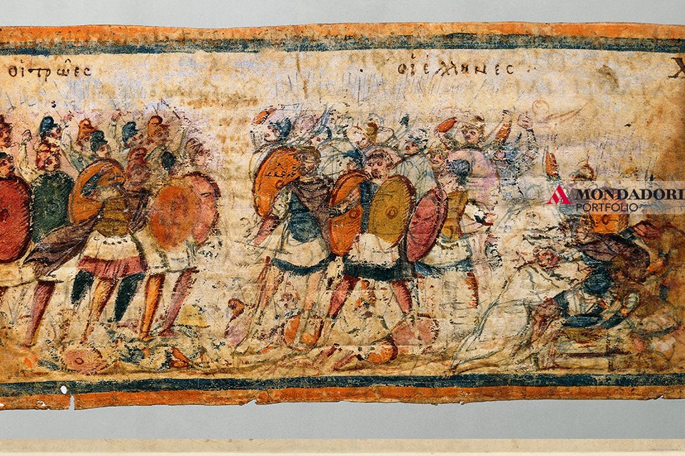 CoeurDeCresson's tweet photo. @ArcGreek @demirlenk92 @axe_nam A nice sample of ByzArt on Iliad,is the 5th-c #AmbrosianIliad.The only difference one sees there between TrojansVsGreeks,is that low-rank Trojans just wear #PhrygianCap,though their officers including #Hector wear ..Byzantine helms
https://t.co/ImGdYVsJXz
ΟΙ ΤΡΩΕC VS ΟΙ ΕΛΛΗΝΕC https://t.co/uNm2VAfZR1