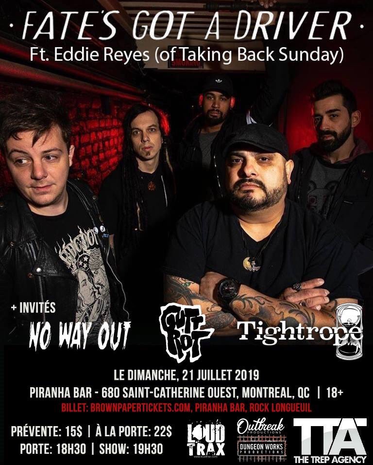 Ce soir (Dimanche) ne manquez pas #fatesgotadriver #guttrot #tightrope #nowayout