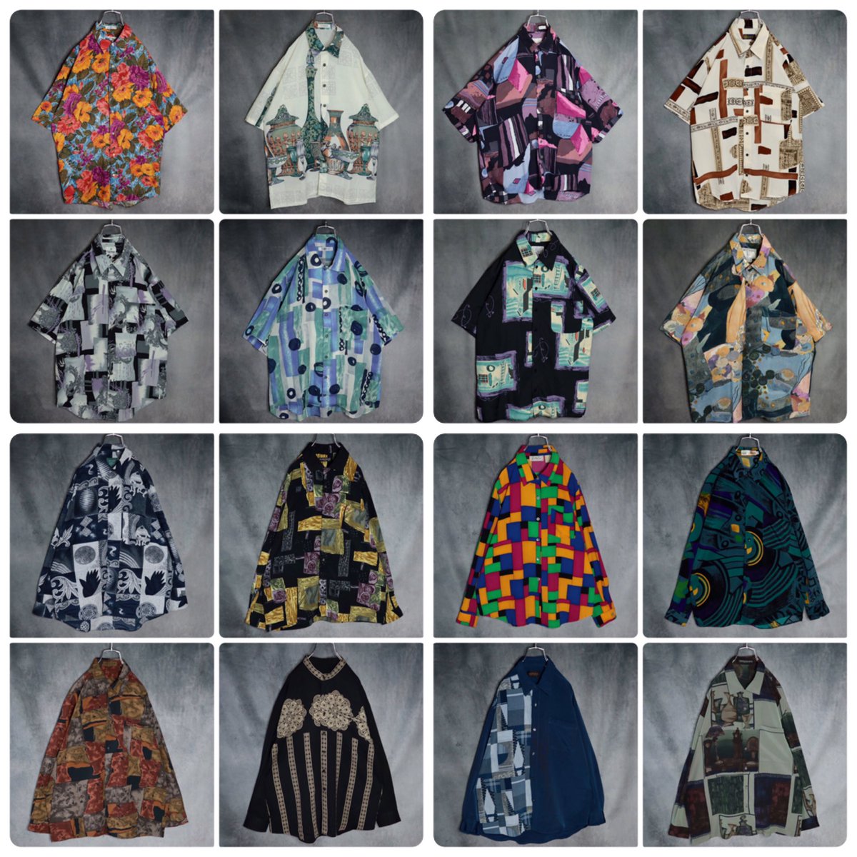 yutoristore's tweet photo. 【 選べるプレゼント企画第2弾！ 】

☑︎応募方法
当店をフォローとリツイート

当選者3名様‼️

①〜⑦の中からお好きな種類の古着をプレゼント🎁

①総柄シャツ
②ドラゴンシャツ
③アロハシャツ
④キューバシャツ
⑤ブラックシャツ
⑥ラインシャツ
⑦黒羽織
※画像はイメージです

締切
8月3日迄 https://t.co/VEHIMnzZzx