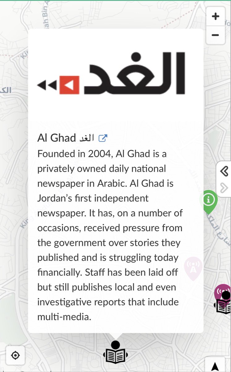 WishBoxMediaCo's tweet image. #InteractiveMaps #VisualizeData, locations and bring information to life. We present our latest creation, shedding light on the #media landscape in #Jordan
maphub.net/Wishbox-Media/…
#Maps #MiddleEast #Journalism #Press #SundayThoughts #pressfreedom #Journalism #SundayMorning #JO