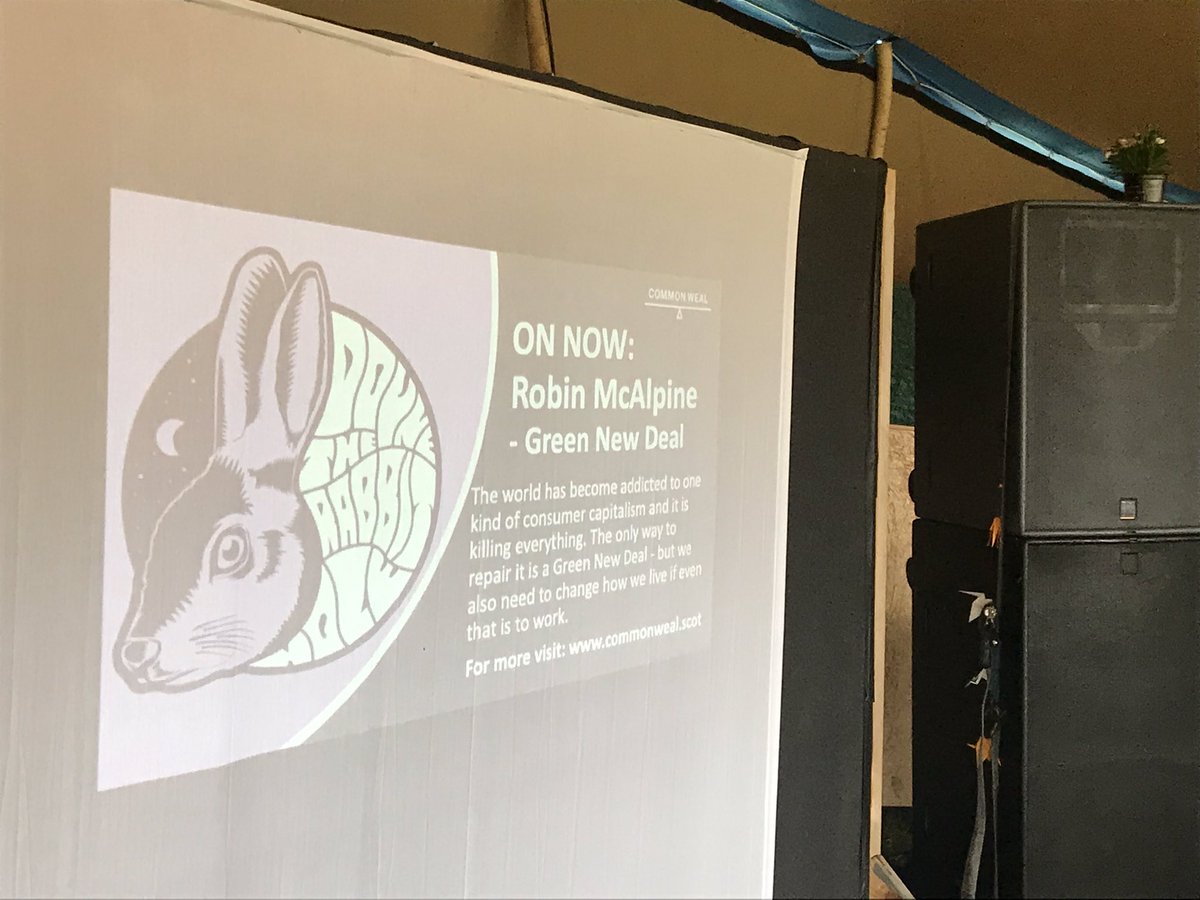 RhiannonDavies's tweet photo. On now at #Douniversity, Robin McAlpine of @Common_Weal talking about what the need to change our consumer capitalism habits and what a #GreenNewDeal might look like. https://t.co/R9TO4JqTfe