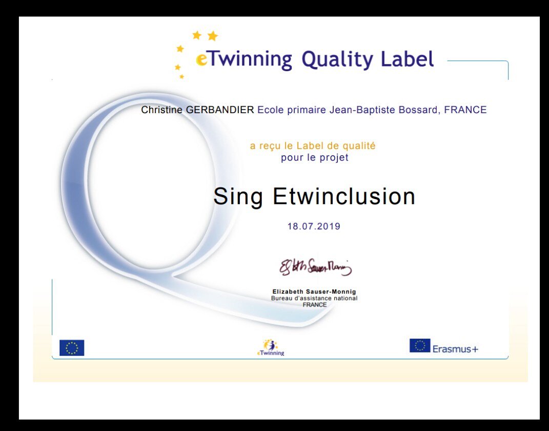 Bravo aux élèves de CM2 de l'école  JB BOSSARD de l'@academiereunion : Deux labels nationaux récompensent leur travail et leur investissement dans leurs projects eTwinning!
@etwinning974 , <a href="/eTwinningFrance/">eTwinning France</a> <a href="/eTwinningEurope/">eTwinningEurope</a>