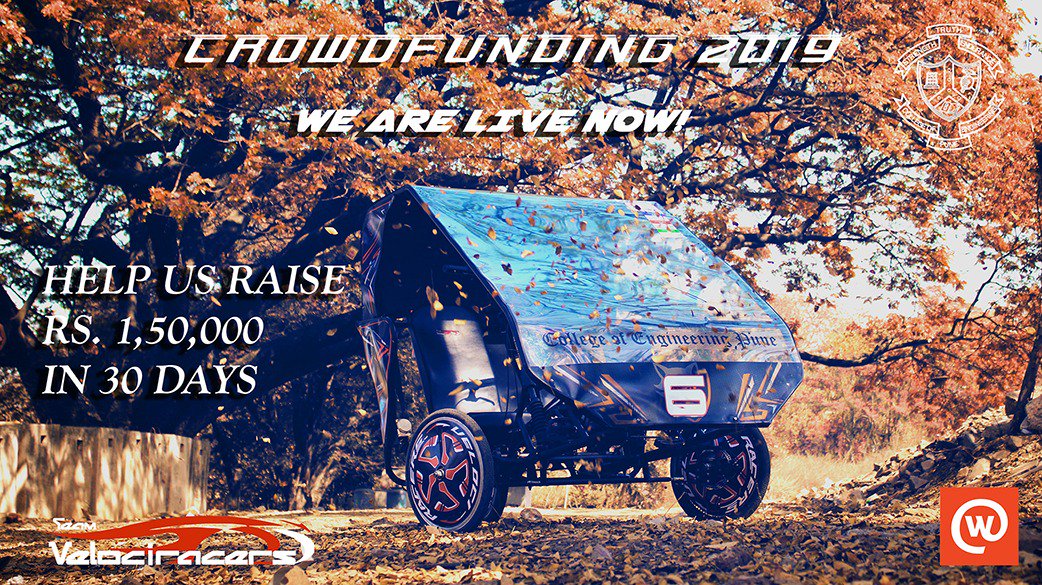 Velociracers's tweet photo. Crowdfunding campaign now live.
Here we present before you an eco-friendly, sustainable, and technologically advanced mobility solution, a glimpse of greener tomorrow.
Help our team raise Rs. 1,50,000 in 30 days!
Follow the link to back our team : https://t.co/UcXvnJ35MR https://t.co/ygJGtMLwgv