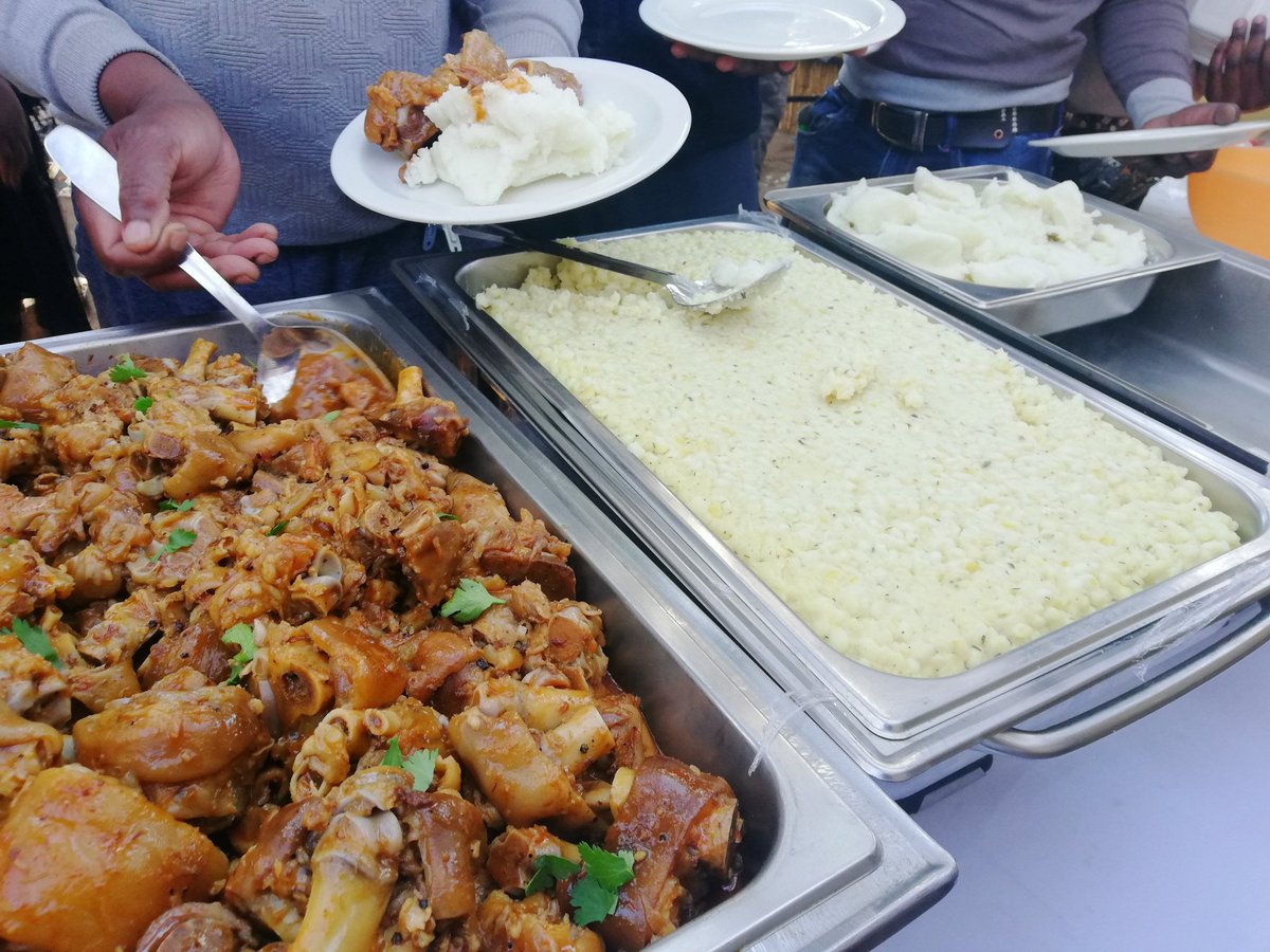 PlatesandScales's tweet photo. Day 2 on set for the movie Dhulas, a @Mzansimagic we served up we went for a hearty, traditional menu for lunch. The crew and cast loved it.
#WearePlatesandScales
#FoodIsOurPassion
#ProductionCatering
Enquiries :0714592783 https://t.co/72IPk8KWN1